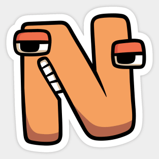 N | Alphabet Lore Sticker